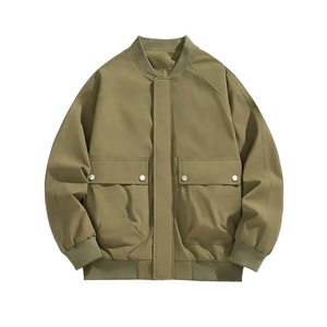 Vestes bomber pour hommes sur mesure en gros, coupe coupe-vent, style coupe-vent, avec décoration de logo, nouveau design de mode, veste bomber - Product Image 4