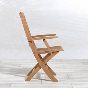 Silla de Comedor Plegable Moderna de Madera de Teca Sólida, Ecológica, para Exteriores, para Apartamentos, Villas y Proyectos Hoteleros - Product Image 4