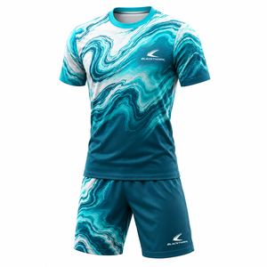 Uniforme de Fútbol Personalizado al por Mayor, 100% Poliéster Jersey, Diseño Moderno, Secado Rápido, para Adultos - Product Image 3