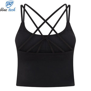 Custom Logo Women Sports Bra High Impact Workout Yoga <b>Top</b> Breathable Fitness Crop Tank Gym Wear Activewear - Product Image 4