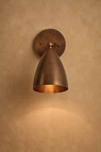 Modern Brass Art Deco <b>Wall</b> <b>Sconce</b> Handmade Indoor <b>Lighting</b> Home Office Decor Durable Finish - Product Image 1