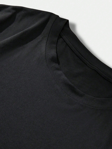 Camiseta de Gran Tamaño para Hombre con Estampado DTG, Algodón Premium, Estampado Gráfico Personalizado, Cuello Redondo, Manga Corta, Estilo Urbano Informal - Product Image 3