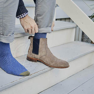 Comfortable Cotton Crew <b>Socks</b> With Reinforced Heel Toe Breathable Stretch Fabric <b>Moisture</b> Wicking Design For Everyday Work - Product Image 5
