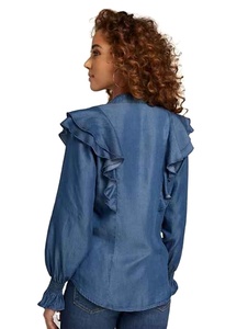 Top de Mezclilla para Mujer: Silueta Elegante y Refinada, Sensación Ligera, Comodidad Superior, Atractivo Distintivo - Product Image 4