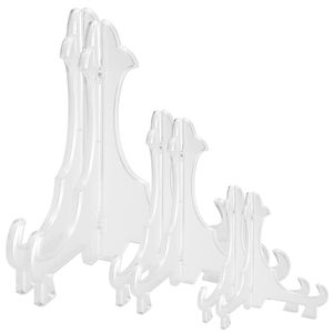 Set di 6 Supporti Espositivi in Plastica per Cornici, Foto, Opere d'Arte, Certificati, Segnaposto, per Casa e Ufficio - Product Image 1