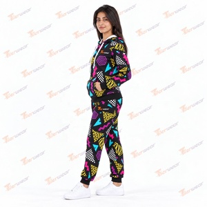 Chándal Deportivo Personalizado para Mujer, Sublimado, 100% Algodón, Transpirable, Ropa Deportiva de Maternidad, Ropa Deportiva Urbana, Estampado Digital, para Entrenamiento - Product Image 3
