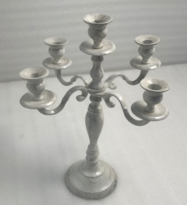 Porte-bougie en laiton de qualité supérieure avec finition émaillée pour la décoration de table de restaurant de luxe et accessoires modernes pour la maison - Product Image 6