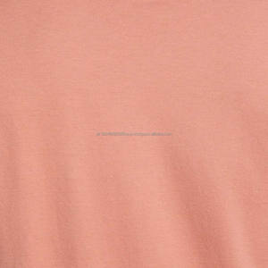 Camiseta de cuello redondo de algodón premium con ribete de tejido propio; Camiseta de cuello redondo en U de tejido propio con ribete. - Product Image 6