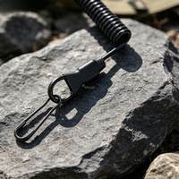 Cordon élastique anti-perte, sangle de sécurité décontractée à ressort pour porte-clés, lampe de poche, cordon rétractable, accessoire de chasse en plein air