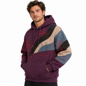 <b>Soft</b> Touch Patchwork <b>Hoodies</b> Cotton Fabric Patchwork <b>Hoodies</b> Streetwear Patchwork <b>Hoodies</b> For Online Sale - Product Image 3