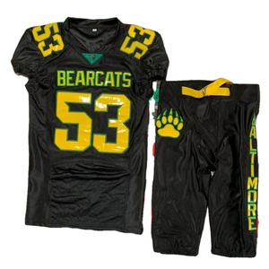 Jersey de fútbol americano bordado de talla grande transpirable estirable sublimación pantalones Pakistán hecho fotos reales completo nuevo bueno - Product Image 1