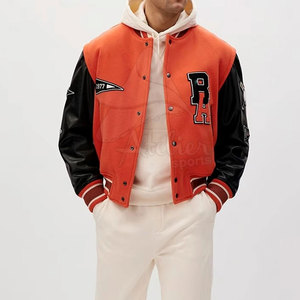 Veste de baseball respirante en cuir pour homme avec logo personnalisé – Nouvelle collection - Product Image 3