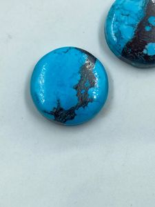 Turquoise naturelle de qualité supérieure, couleur bleue, forme arrondie, 42,00 carats, 2 pièces pour la fabrication de bijoux - Product Image 5