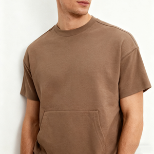 Camiseta Extra Grande Personalizada para Hombre, con Logotipo Impreso, 100% Algodón, Tallas Grandes, Camiseta Holgada de Moda Otoñal para Hombre - Product Image 2