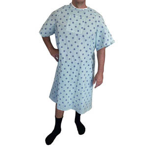 Uniformes de hospital para pacientes, 100% poliéster, tejidos y estampados, unisex, de alta calidad, transpirables, al por mayor. - Product Image 1