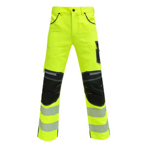 Pantalones de seguridad ligeros y transpirables con detalles reflectantes para trabajos industriales y en carreteras - Product Image 1