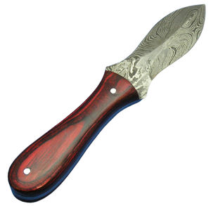 Couteaux à huîtres en acier Damas, construction à lame pleine, polis, vente en gros - Product Image 1