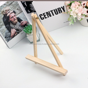 Chevalet de présentation rectangulaire moderne, créatif, durable, fait main, en bois et métal, avec support trépied, couleur et taille personnalisables, MOS-W47854 - Product Image 2