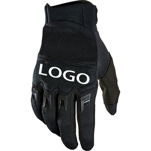 Gants de course coupe-vent en cuir à imprimé squelette, pour activités de plein air, motocross, unisexe, avec sangle de poignet réglable, antidérapants - Product Image 2