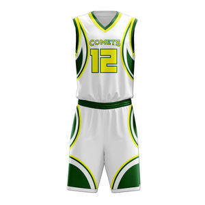Ensemble short et maillot de basketball réversible personnalisé de haute qualité pour l'hiver, respirant, écologique, antibactérien, séchage rapide, 100 % coton à l'avant - Product Image 5