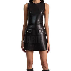 ผู้ผลิตจากปากีสถาน เสื้อผ้าหนังแท้สำหรับผู้หญิง ดีไซน์หรูหรา กระชับพอดีตัว เนื้อผ้านุ่มสบาย เหมาะสำหรับใส่ในช่วงเย็น - Product Image 3