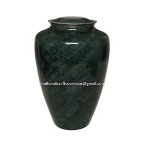 Domtop Urne funéraire en aluminium texturé bleu foncé Style américain Urne funéraire pour cendres humaines Fournisseur bon marché Inde - Product Image 2