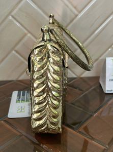 Handmade Pure Metal Brass Engraved Evening Clutch <b>Bag</b> <b>For</b> Women With Metal Hand Top Quality Luxury Custom Clutch <b>Bag</b> <b>For</b> Bridal - Product Image 2