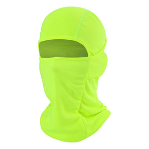 Balaclava unisexe vert néon, couvre-visage intégral, respirant, imperméable, masque de ski pour sports de plein air, polyester/coton, taille adulte 54-56 cm - Product Image 1