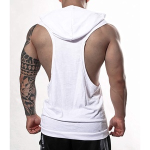 Débardeur de sport OEM personnalisé, coupe oversize, 100 % coton, séchage rapide, pour fitness et musculation - Product Image 2