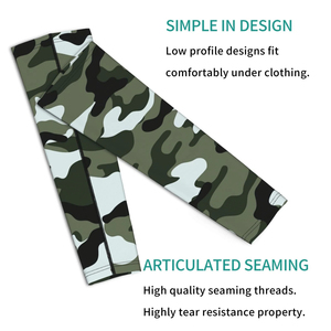 Camouflage UV Sun Protection Arm Sleeves Camo Skin Gardening Sleeves with Thumb Hole <b>Farm</b> Cooling Arm Sleeves - Product Image 4