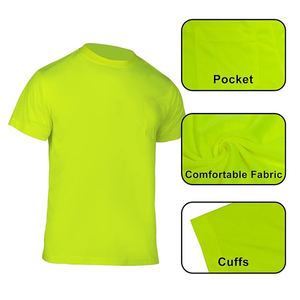 Safety Work Clothes Hi <b>Vis</b> Mens Short-sleeved <b>T</b> <b>Shirt</b> Workwear - Product Image 6
