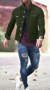 Chaqueta Vaquera de Invierno para Hombre, Estilo Moderno, Ajustada, con Recubrimiento, Hecha a Medida, Ecológica, Transpirable y de Secado Rápido - Product Image 3
