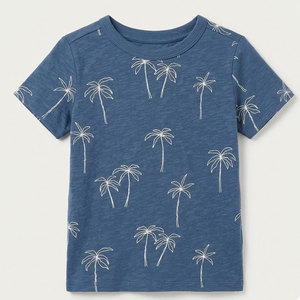 Camisetas Modernas de Alta Calidad para Niños, 100% Algodón Lavado, Transpirables, Cómodas, a la Moda, Ideales para la Escuela y Salidas Familiares - Product Image 1
