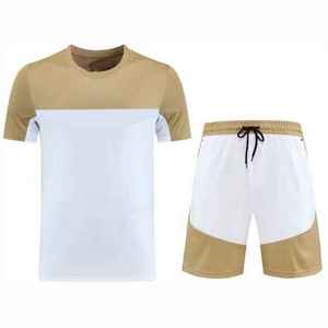 Factory Supply Plus Size Men's Shirts Shorts <b>Set</b> Summer Breathable Quick Drying Short Sleeve 100% Cotton T-Shirt <b>Sets</b> - Product Image 6