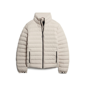 Men's for Stand Collar Puffer Jacket Zipper Closure Windproof Breathable Winter <b>Coat</b> Casual Down Filling Slim Fit Canvas - Product Image 3