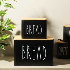 <b>Decorative</b> Metal Bread <b>Storage</b> <b>Box</b> Modern Kitchen Organizer <b>for</b> Countertop Pantry and Everyday <b>Storage</b> - Product Image 2