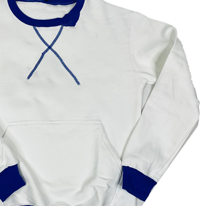 Sweat-shirt personnalisé en molleton de coton unisexe avec broderie grecque ZPB Sorority & Fraternity et écusson en chenille – Vêtement d'hiver - Product Image 2