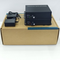 Convertidor de Audio XLR Unidireccional de 4 Canales, Transmisión de 20KM, Audio Analógico Balanceado a Transceptor de Fibra Óptica SC
