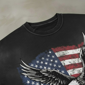 T-shirts à manches courtes personnalisables avec logo imprimé, 100 % coton tricoté, couleur unie, pour hommes et femmes, vente en gros - Product Image 4