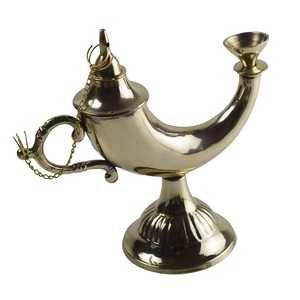 Brass Genie Lamp <b>Incense</b> Burner Indoor Home Decor Pure Brass <b>Incense</b> Holder Natural Fragrance Custom Design Bulk Price - Product Image 1