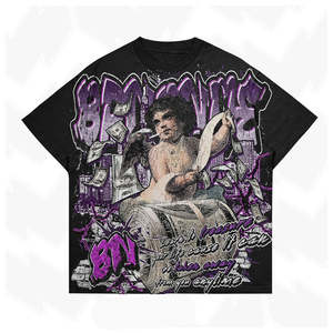 T-shirts imprimés personnalisés 100 % coton pour hommes et femmes, coupe ample, manches courtes, respirants, séchage rapide, grammage lourd, toutes tailles - Product Image 6