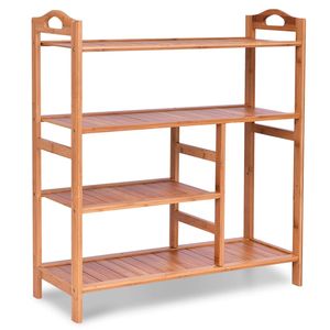 Organizador de zapatos de madera de diseño único para la sala de estar con patrón decorativo y base estable - Product Image 6