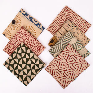 Bandanas en coton naturel Bagru de luxe, faits à la main, accessoires capillaires vintage pour l'été, promotionnels pour les voyages et le branding. - Product Image 2