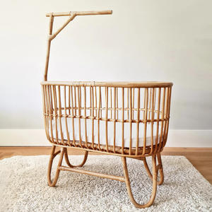 Nouveautés : lit bébé en rotin robuste, berceau, lit d'enfant, meilleur prix de gros - Product Image 2