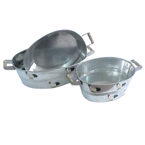 99.9% macetas de diseño de flores de decoración de Metal ecológicas de alta calidad, Juego de 3 piezas con orificio de drenaje para restaurante, hogar, jardín - Product Image 6