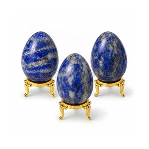 Indigo Gabbro Healing Crystal <b>Egg</b> Gemstone Display <b>Egg</b> Polished Stone <b>Decor</b> Wholesale Crystal Manufacturer India - Product Image 2