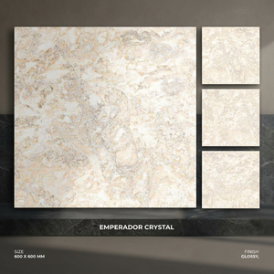 Carreaux de sol en porcelaine modernes 600x600mm, aspect marbre brillant, adhésifs, pour salle de bain et extérieur - Product Image 6