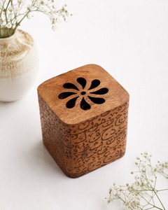 Premium Wooden Bakhoor Burner Traditional Islamic Incense Holder Arabian Home Decor <b>Gift</b> For Ramadan And <b>Eid</b> Celebrations - Product Image 5