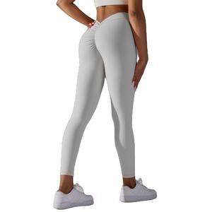 Leggings de gimnasio de cintura alta personalizados para mujer, pantalones de yoga de realce de cintura, ropa deportiva personalizable - Product Image 1