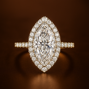 Bague de fiançailles élégante en diamant taillé, bijoux de mode originaux pour femmes - Product Image 2